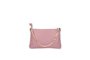 Borsa pochette in vera pelle con catena Collin's