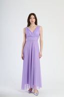 Vestito in tulle spalla larga 3584