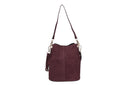 Borsa a secchiello scamosciato vera pelle Marzia Collin's