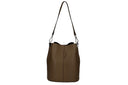 Borsa a tracolla secchiello in vera pelle sandra Collin's