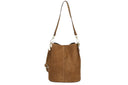 Borsa a secchiello scamosciato vera pelle Marzia Collin's