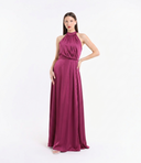 Vestito in raso scollo america 8032 Collin's