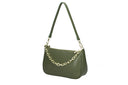 Borsa a tracolla con catena in vera pelle kelly Collin's