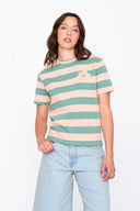 T-shirt a righe con fiore 3d 12481 24Colours