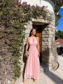 Vestito in tulle scollo americano 3590