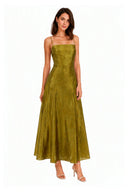 Vestito con tessuto jacquard floreale, spalline e fascia 80569 Collin's