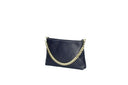 Borsa pochette in vera pelle con catena Collin's