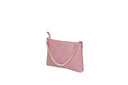 Borsa pochette in vera pelle con catena Collin's