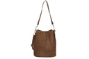 Borsa a secchiello scamosciato vera pelle Marzia Collin's