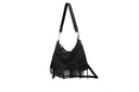 Borsa scamosciata con frange in vera pelle fiorella Collin's