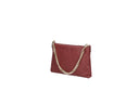 Borsa pochette in vera pelle con catena Collin's