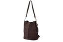 Borsa a secchiello scamosciato vera pelle Marzia Collin's