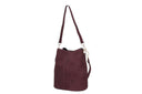 Borsa a secchiello scamosciato vera pelle Marzia Collin's