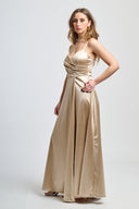 Vestito in raso wrap Collin’s