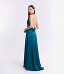 Vestito in raso scollo america e schiena nuda 8021 Collin's