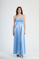 Vestito in raso wrap Collin’s