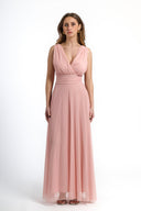 Vestito in tulle spalla larga 3584
