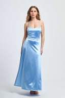 Vestito in raso con intreccio Collin’s