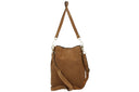 Borsa a secchiello scamosciato vera pelle Marzia Collin's