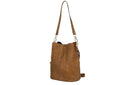 Borsa a secchiello scamosciato vera pelle Marzia Collin's