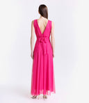 Vestito in tulle spalla larga 3584
