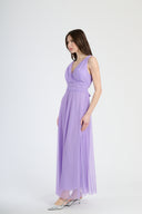 Vestito in tulle spalla larga 3584