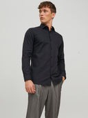 Camicia elegante slim nera Parker Jack&Jones