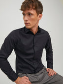 Camicia elegante slim nera Parker Jack&Jones