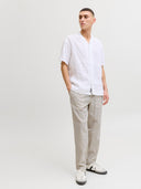 Pantalone misto lino tapered fit Breeze Jack&Jones