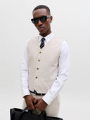 Gilet completo misto lino Martin Jack&Jones