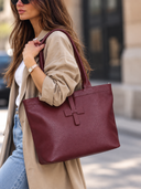 Borsa maxi  in vera pelle steffy Collin's
