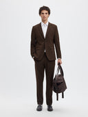 Blazer slim marrone LIAM Selected
