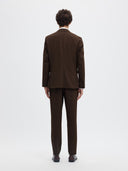 Pantalone slim marrone LIAM Selected