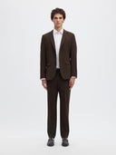 Pantalone slim marrone LIAM Selected