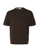 T-shirt in maglia torino Selected
