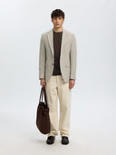 T-shirt in maglia torino Selected