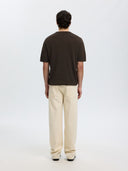 T-shirt in maglia torino Selected