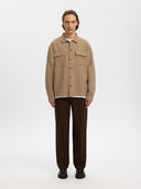 Camicia overshirt misto lino Selected