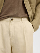 Pantalone misto lino 180 relaxed ron Selected