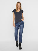 T-shirt a v filli Vero Moda