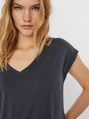 T-shirt a v filli Vero Moda