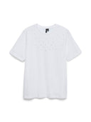 T-shirt con applicazioni Cara Vero Moda
