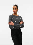 Maglione a fantasia cuori DOFFY INTARSIA Vero Moda