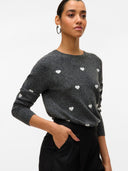 Maglione a fantasia cuori DOFFY INTARSIA Vero Moda