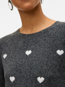 Maglione a fantasia cuori DOFFY INTARSIA Vero Moda