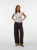 T-shirt smanicata con arricciatura Avasarah Vero Moda