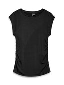T-shirt smanicata con arricciatura Avasarah Vero Moda