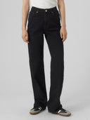 Jeans a palazzo nero Tessa Wide Vero Moda