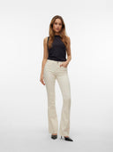 Jeans a zampa flash flare Ecru Vero Moda