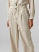 Pantalone misto lino largo Jesmilo Vero Moda
